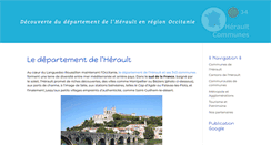 Desktop Screenshot of herault-communes.fr