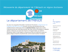 Tablet Screenshot of herault-communes.fr